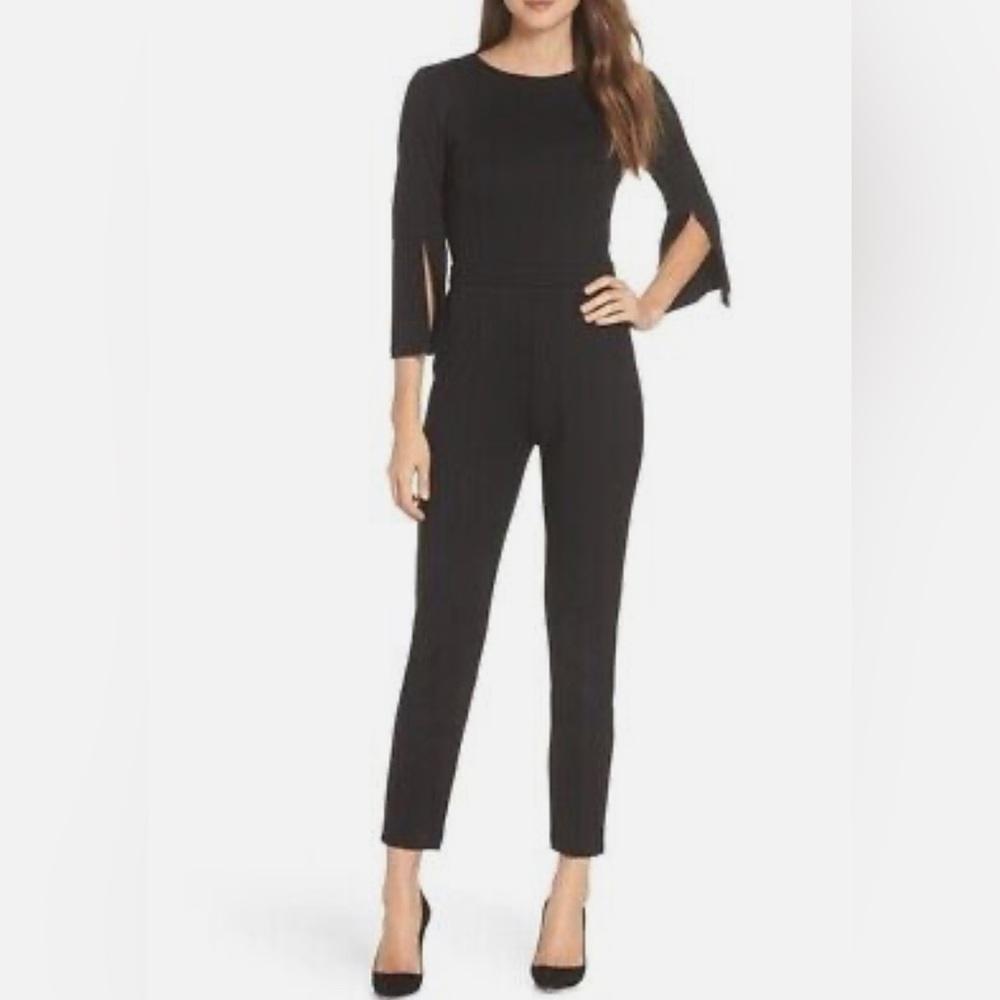 ALI & JAY Black Slit Sleeve Jumpsuit